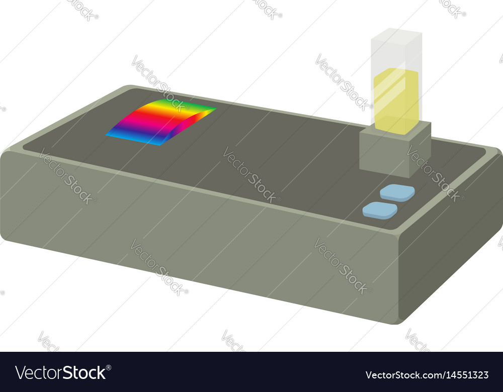 Spectrometer icon cartoon style Royalty Free Vector Image