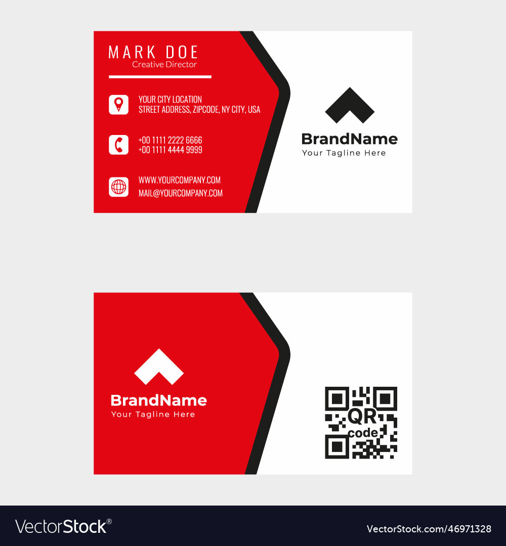 Business Card Design Royalty Free Vector Image