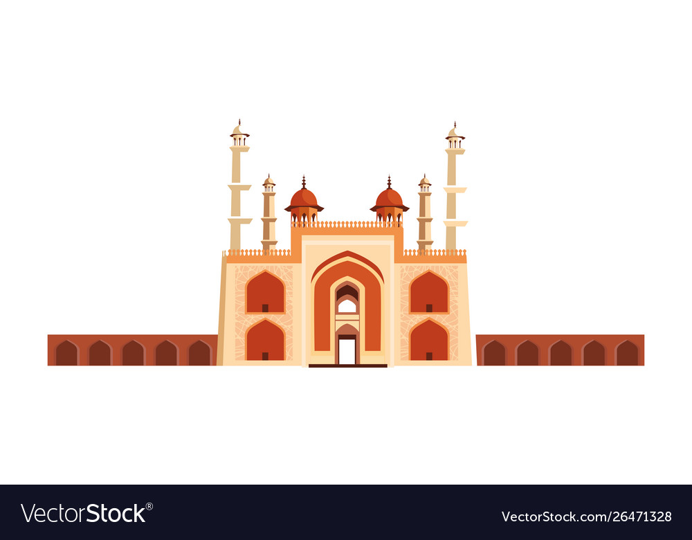 India independence day flat design Royalty Free Vector Image