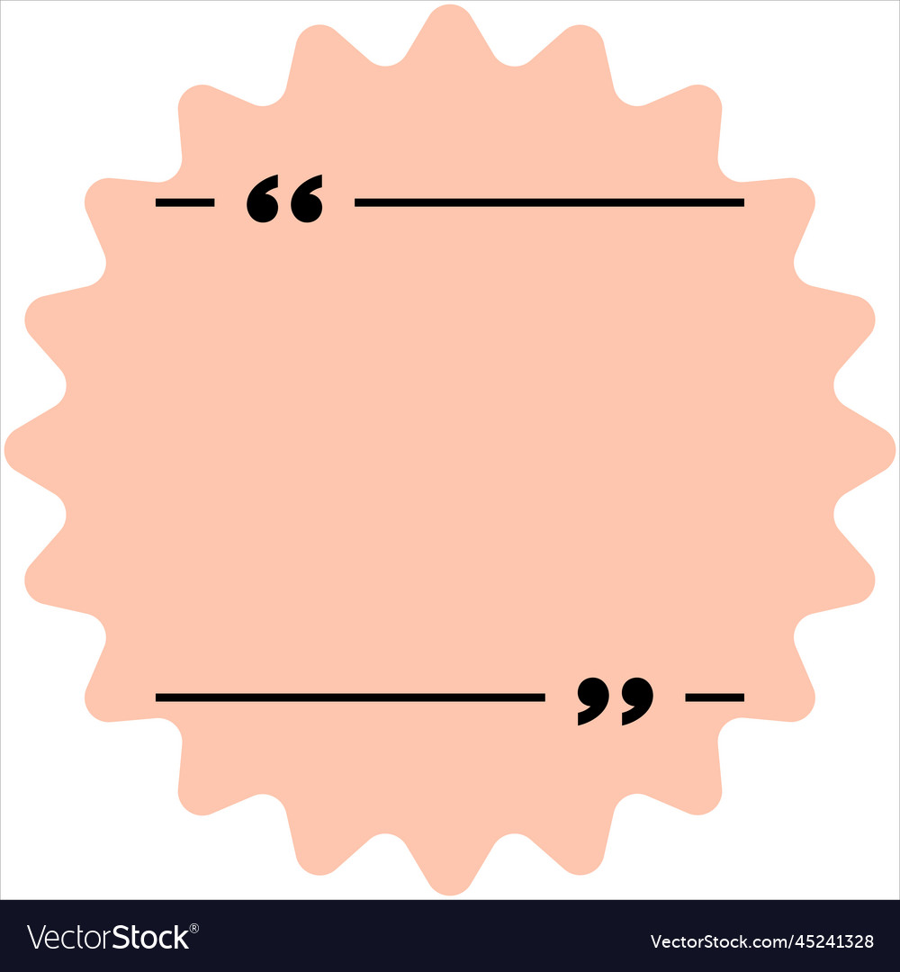 Quotes template Royalty Free Vector Image VectorStock Quotes template Royalty Free Vector Image VectorStock