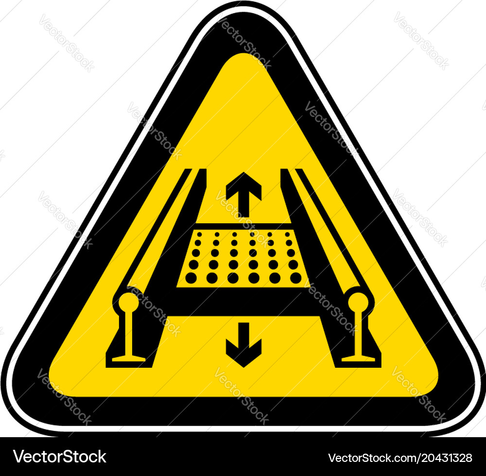 Triangular warning hazard symbol Royalty Free Vector Image