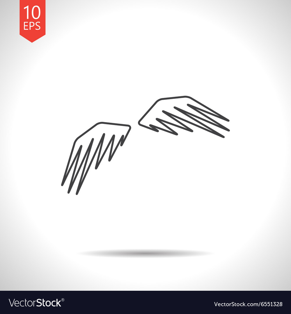 Wings icon Royalty Free Vector Image - VectorStock