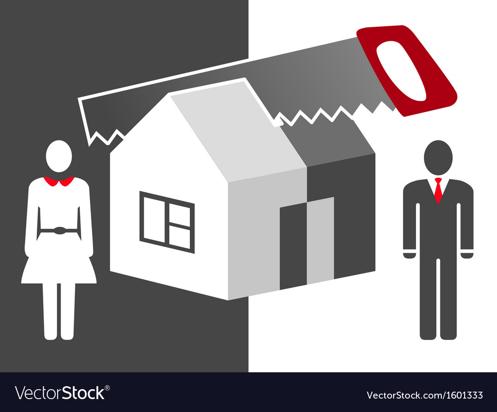 About division of property Royalty Free Vector Image