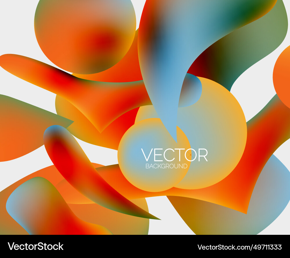 Abstract liquid bubble background Royalty Free Vector Image