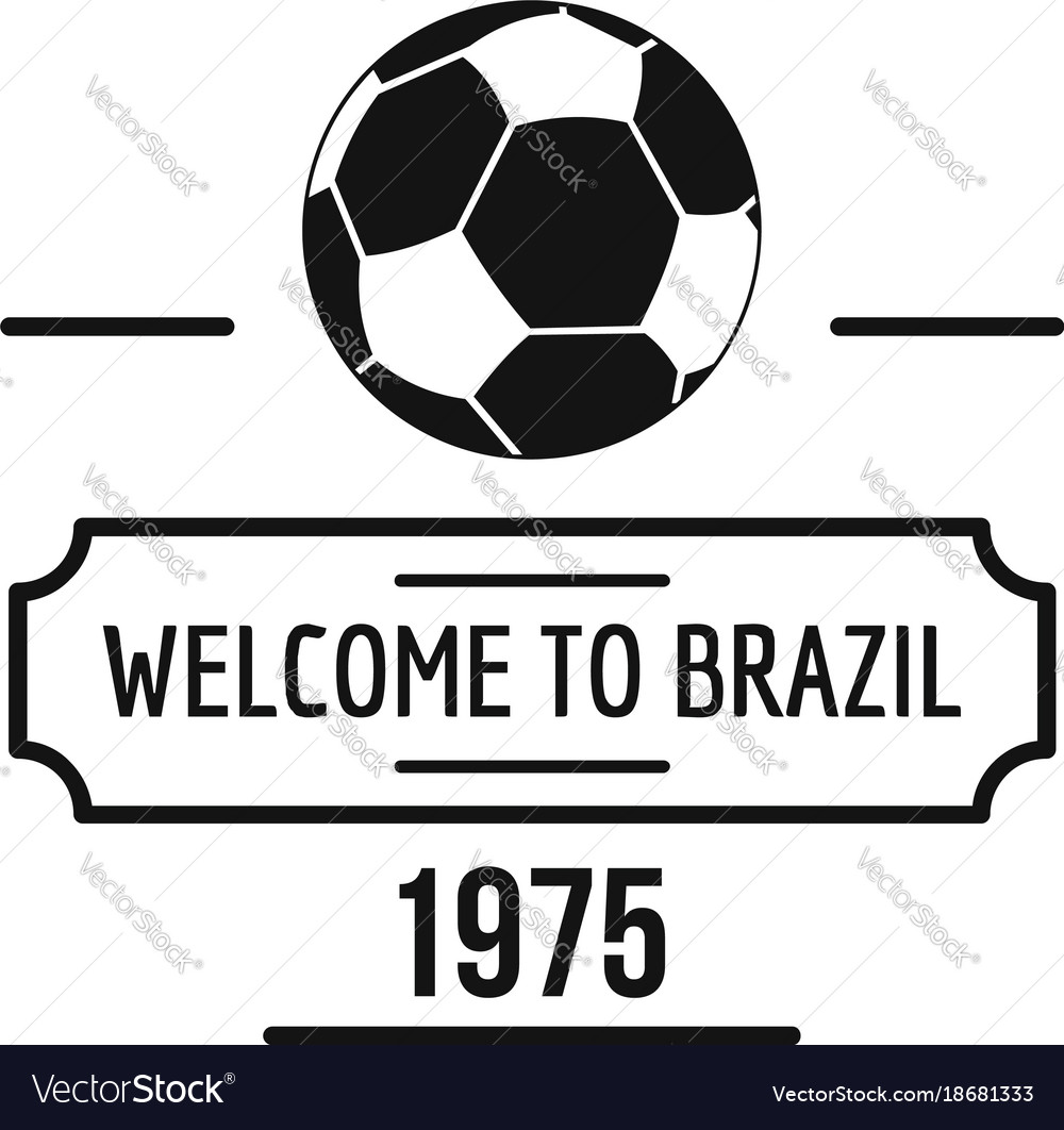 Brazil football team logo Royalty Free Vector Image