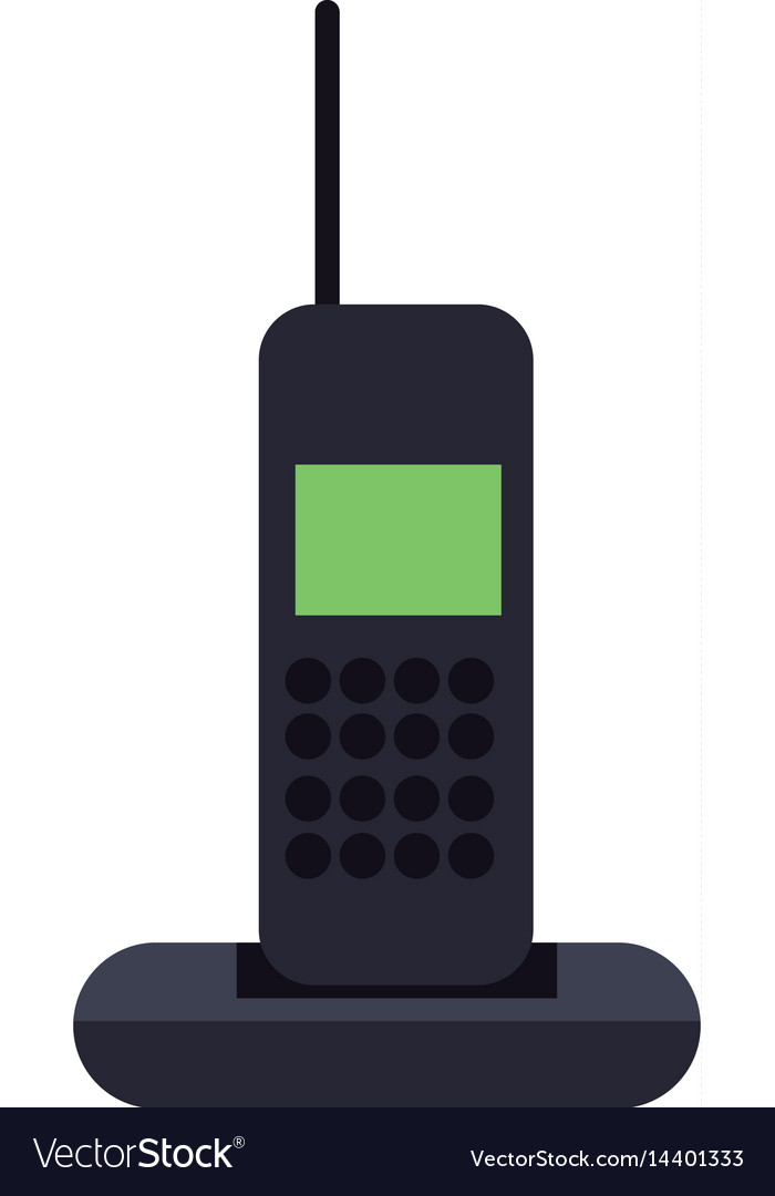 Cordless phone communication device Royalty Free Vector