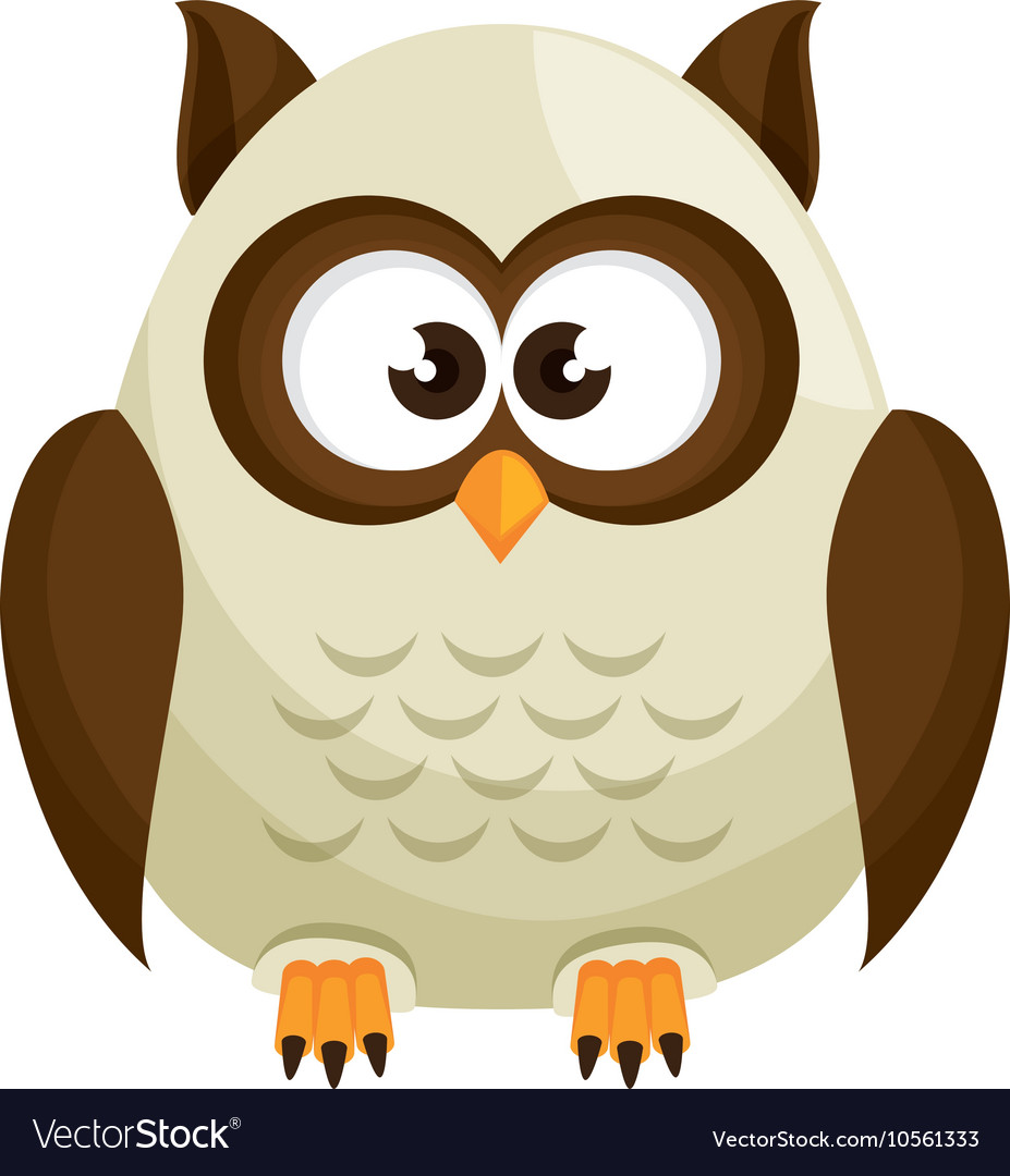 Owl bird cartoon Royalty Free Vector Image - VectorStock