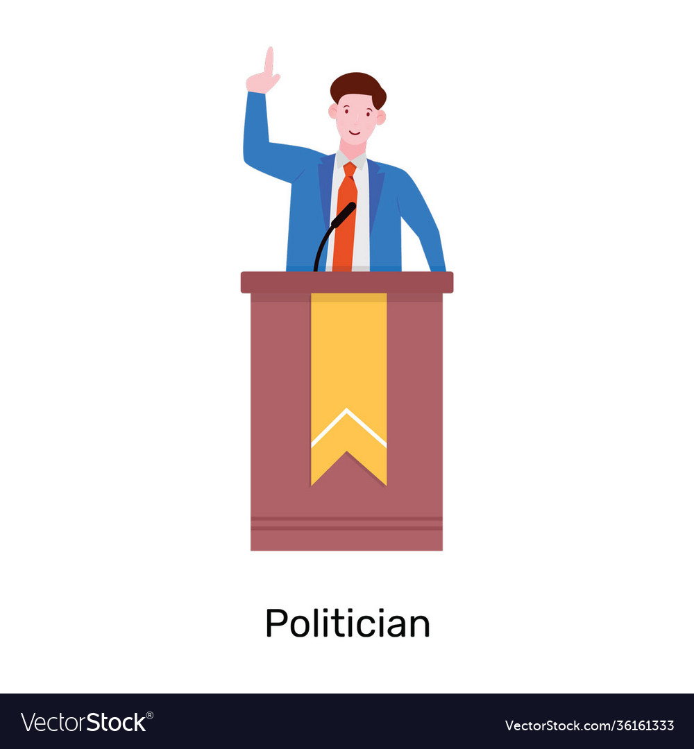 Politician Royalty Free Vector Image - VectorStock