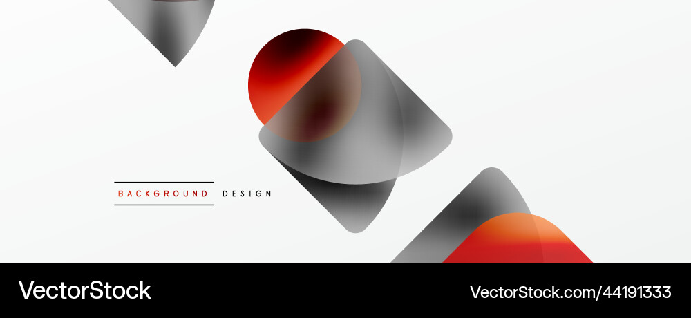 Transparent effects geometric abstract background Vector Image