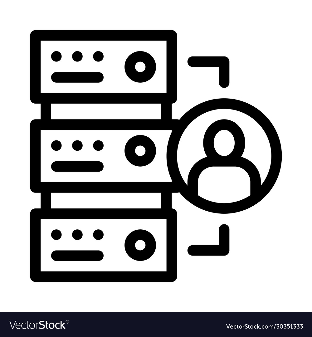 Various human functions icon outline Royalty Free Vector