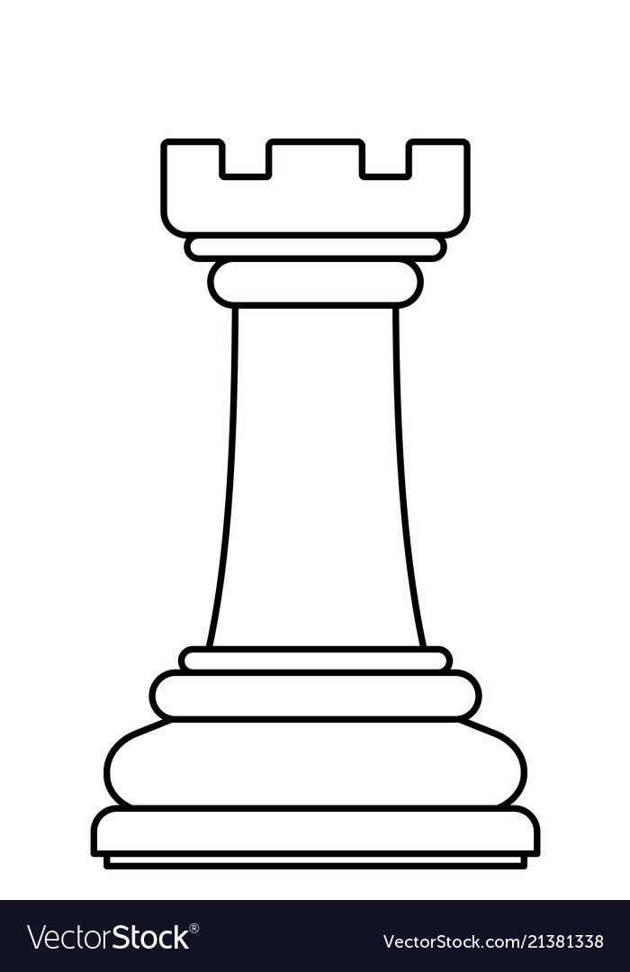 Chess rook Royalty Free Vector Image - VectorStock