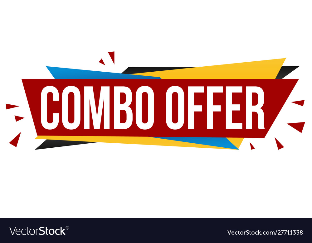 combo-offer-banner-design-royalty-free-vector-image