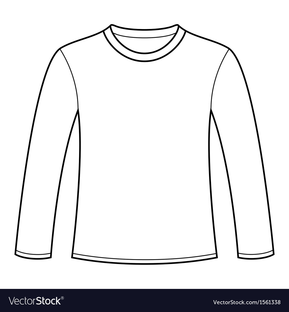 long-sleeved-t-shirt-template-royalty-free-vector-image