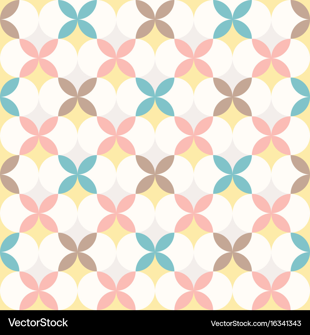 Abstract retro geometric seamless pattern Vector Image