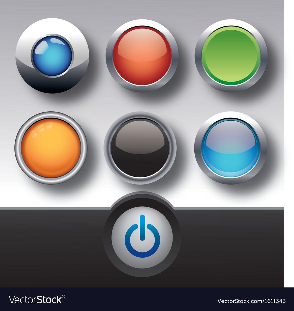 Buttons Royalty Free Vector Image - VectorStock