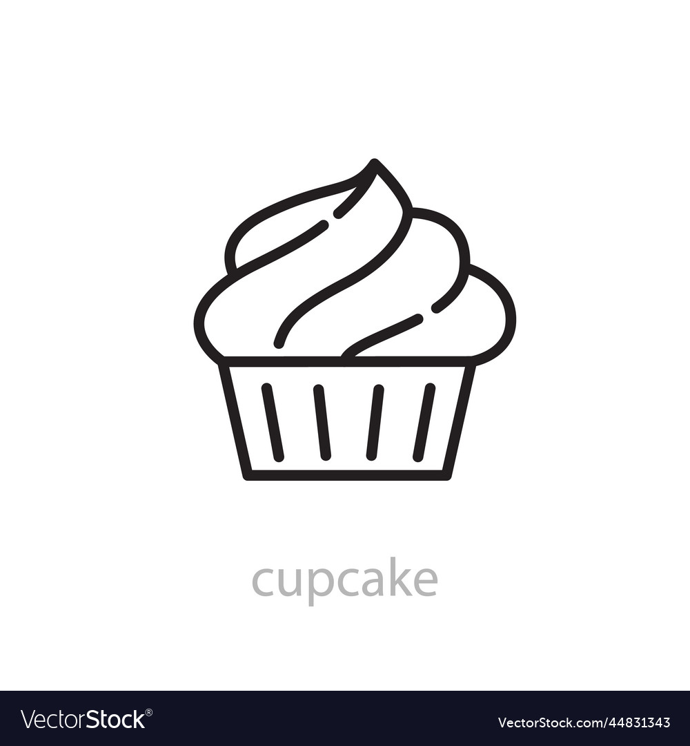 Cupcake Royalty Free Vector Image - VectorStock