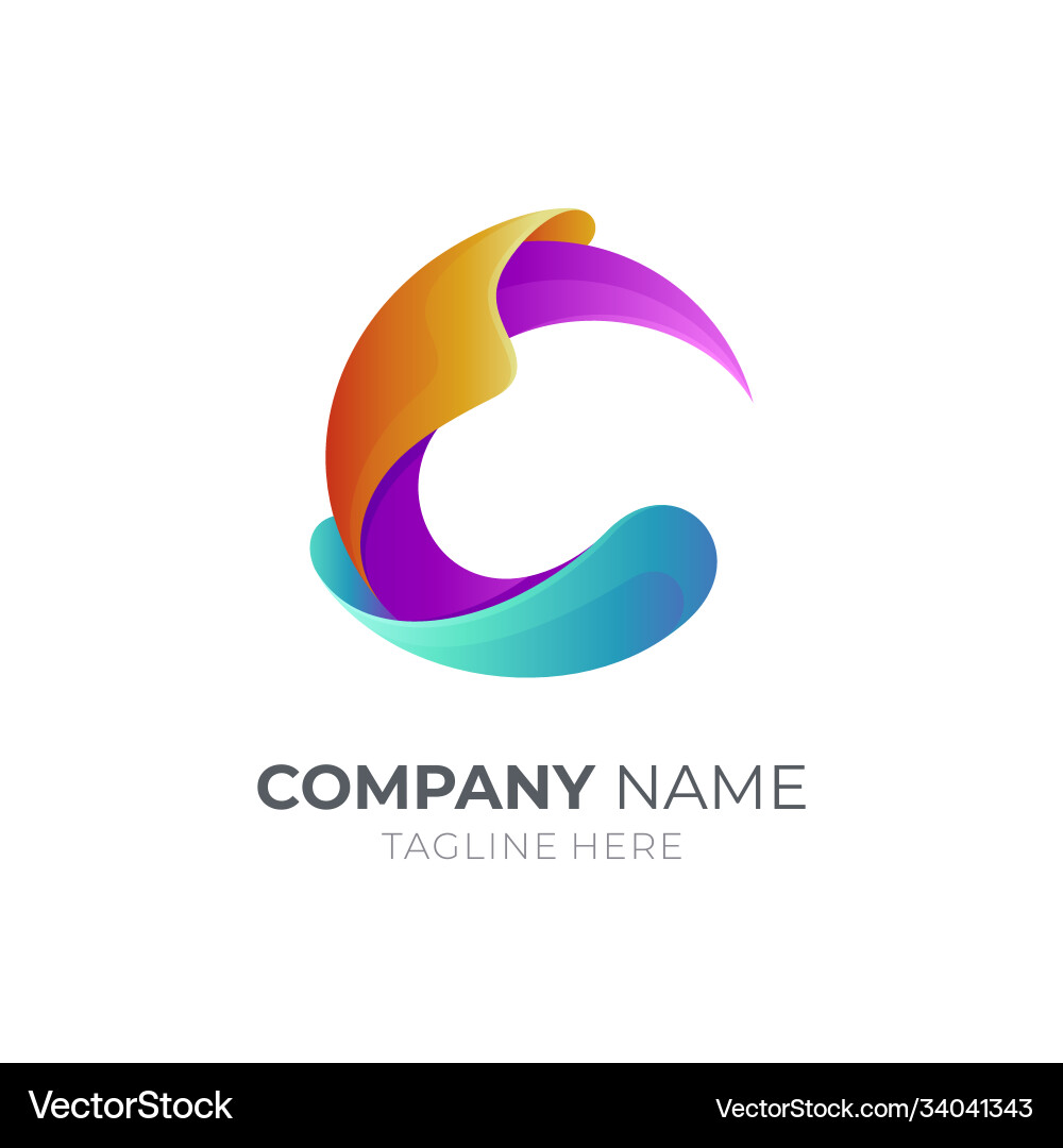 Letter c logo Royalty Free Vector Image - VectorStock