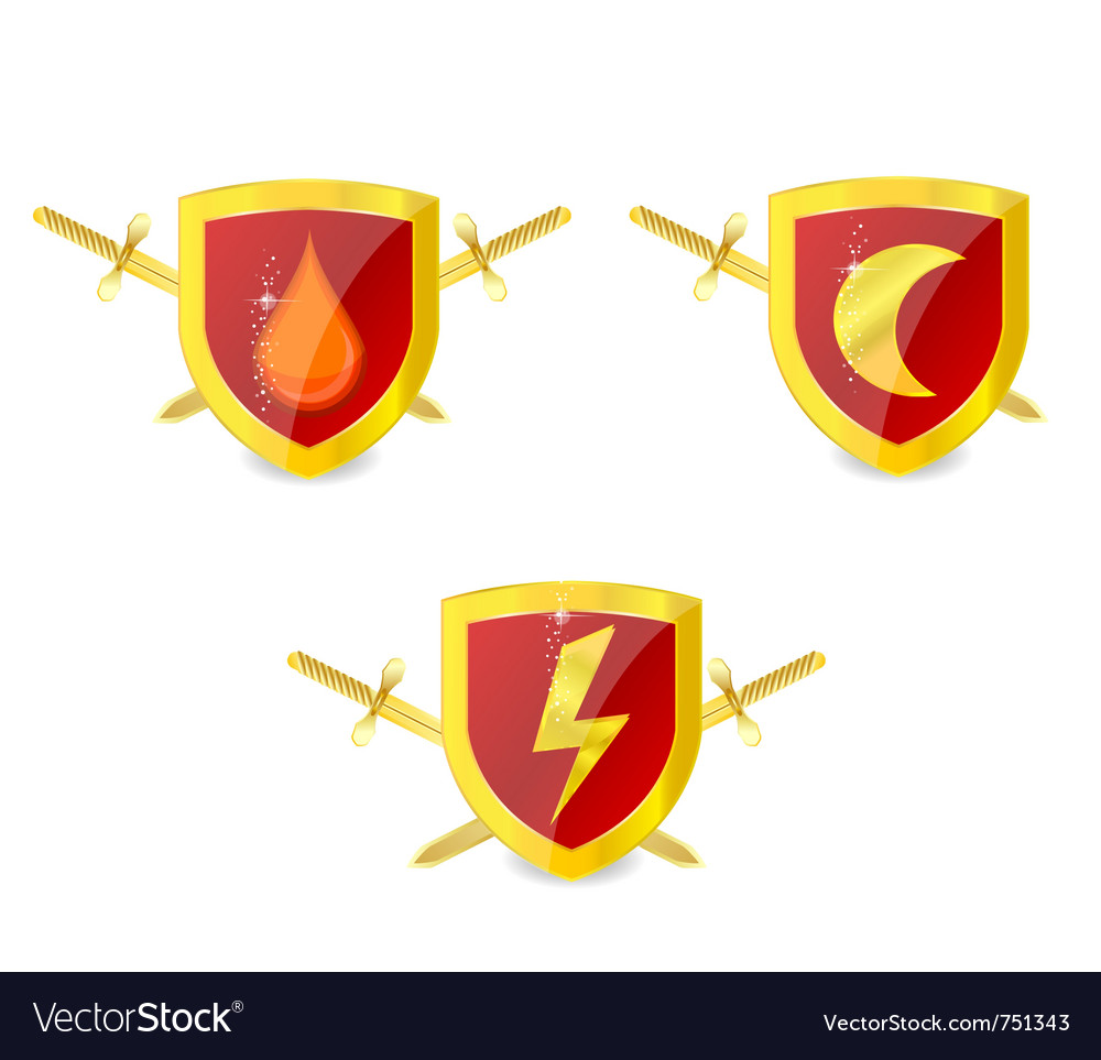 Security Shields Royalty Free Vector Image - Vectorstock