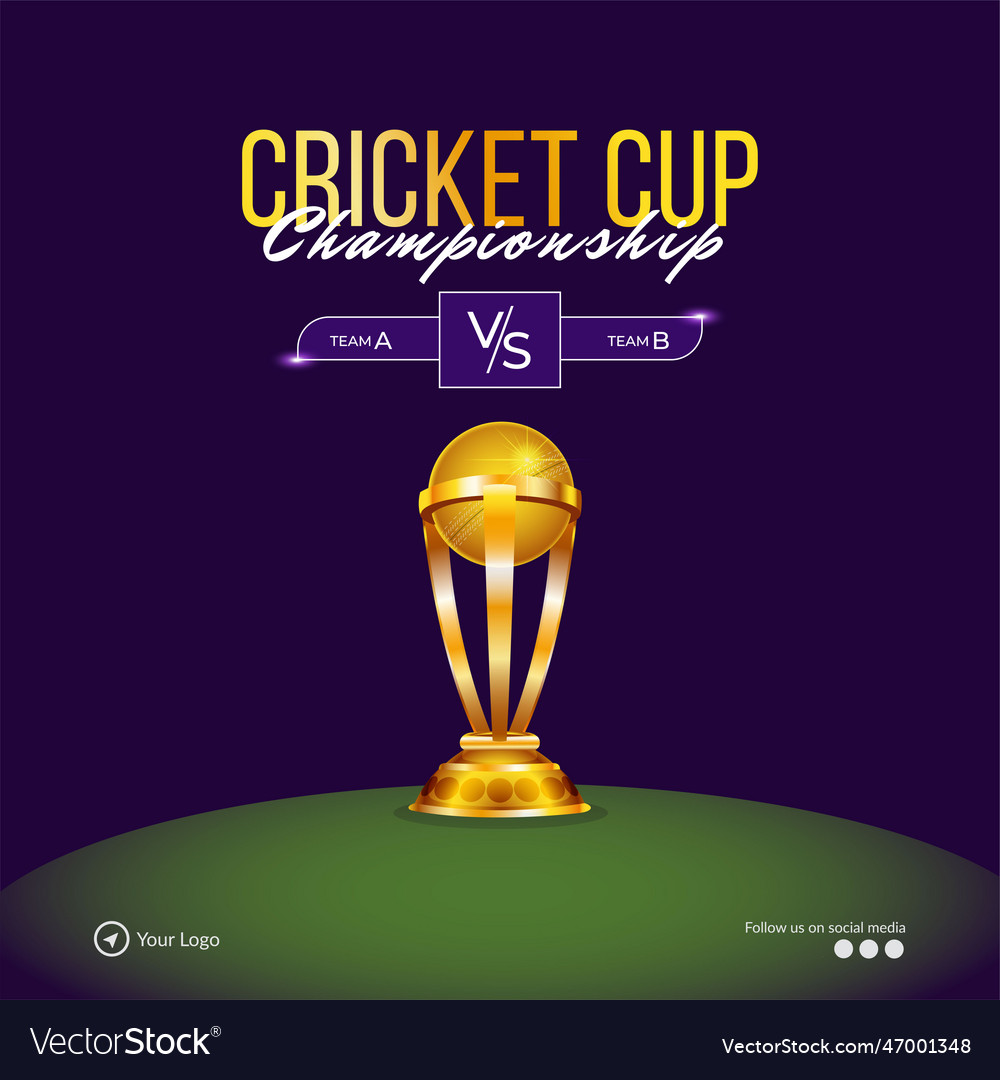 Banner design of t20 cricket championship template