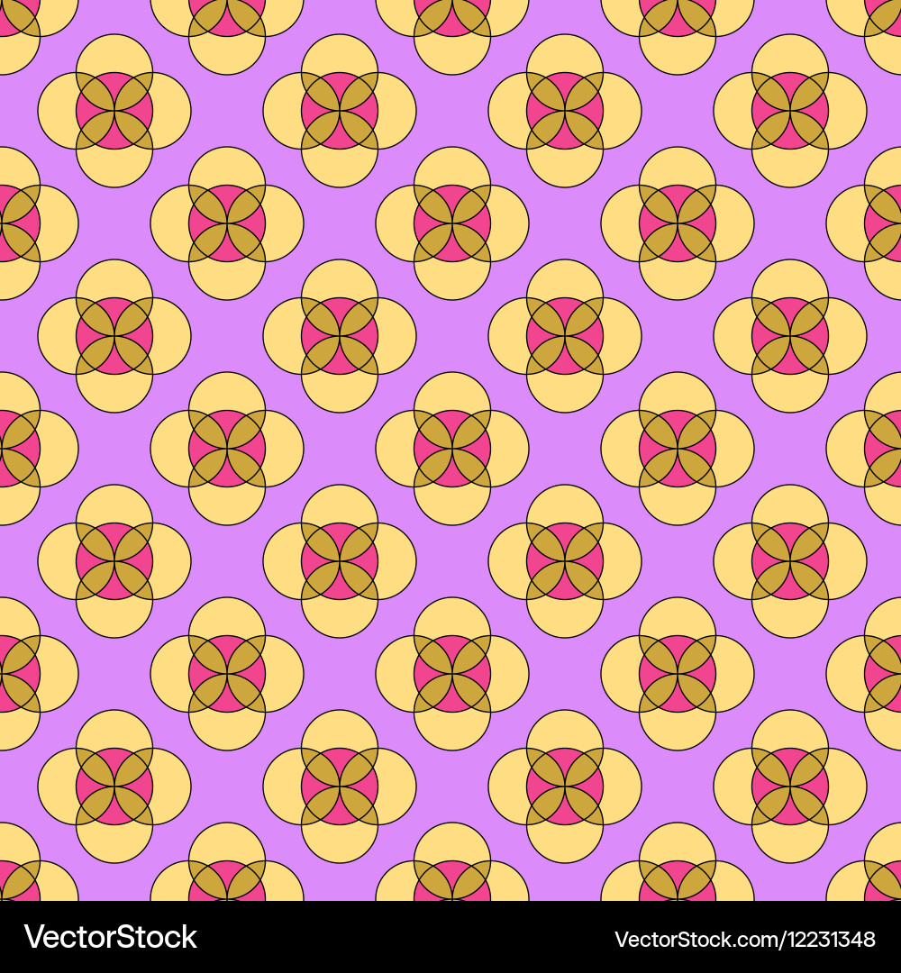 Flower abstract seamless pattern Royalty Free Vector Image