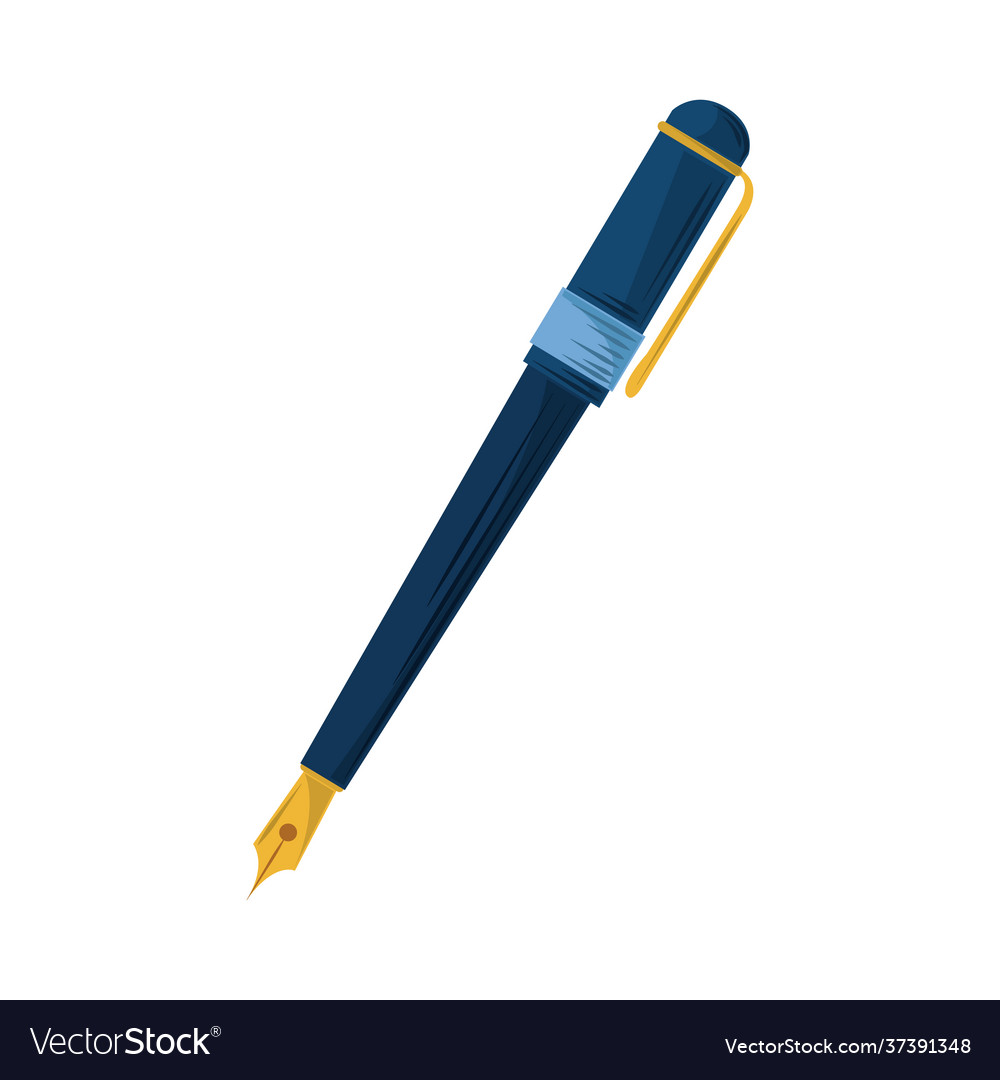 Fountain pen supply Royalty Free Vector Image - VectorStock