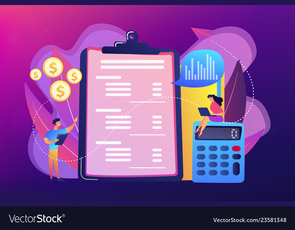 Income statement concept Royalty Free Vector Image