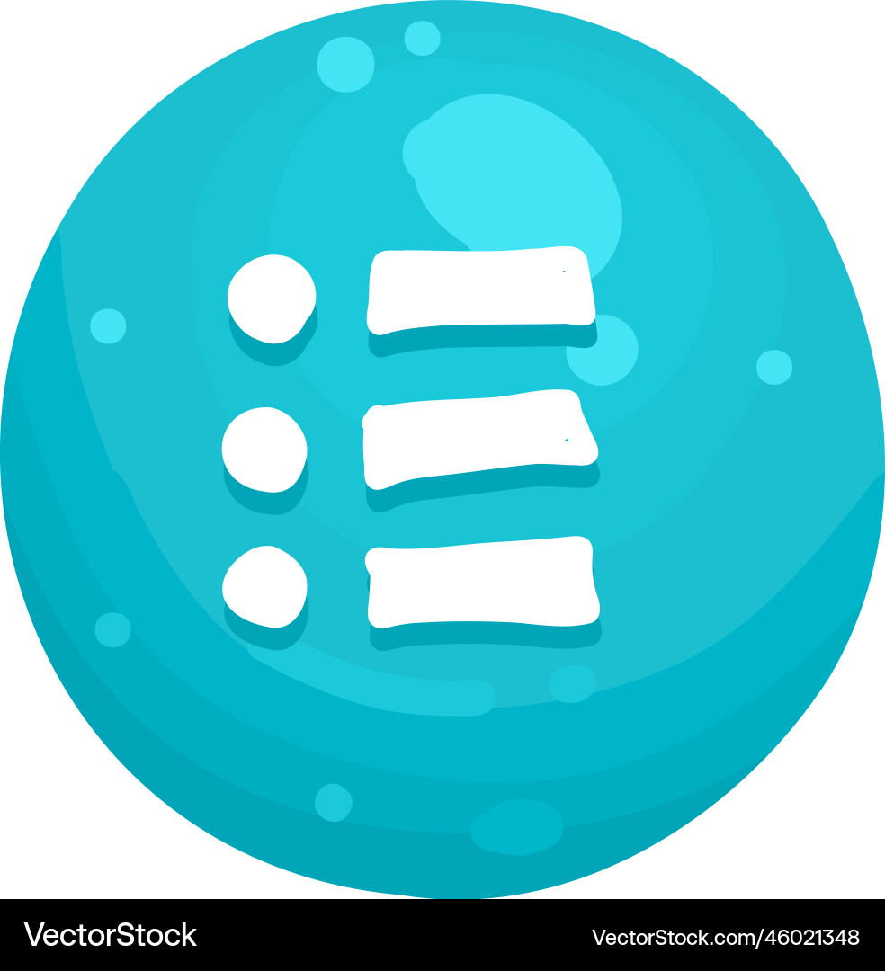 List Button And Progress Bar Bright Different Vector Image