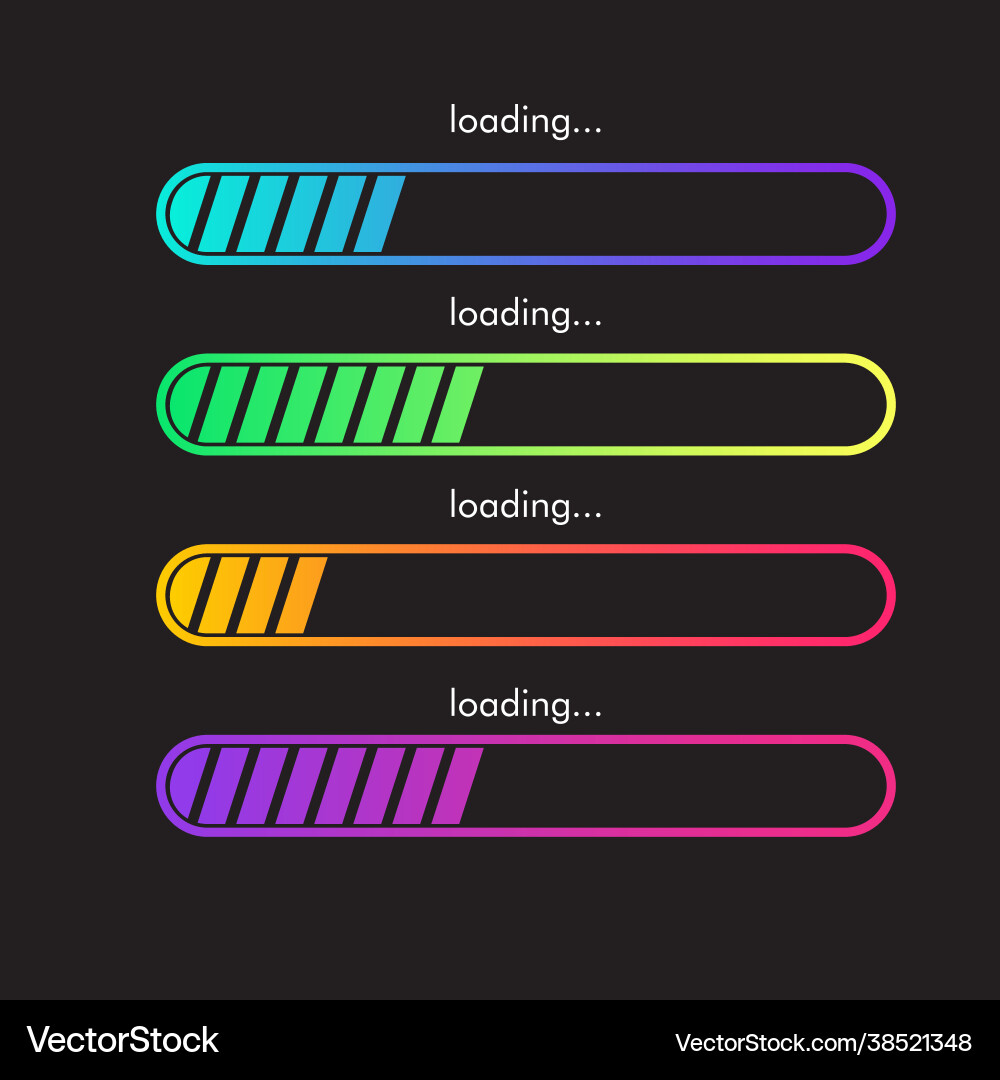 Loading icon design Royalty Free Vector Image - VectorStock