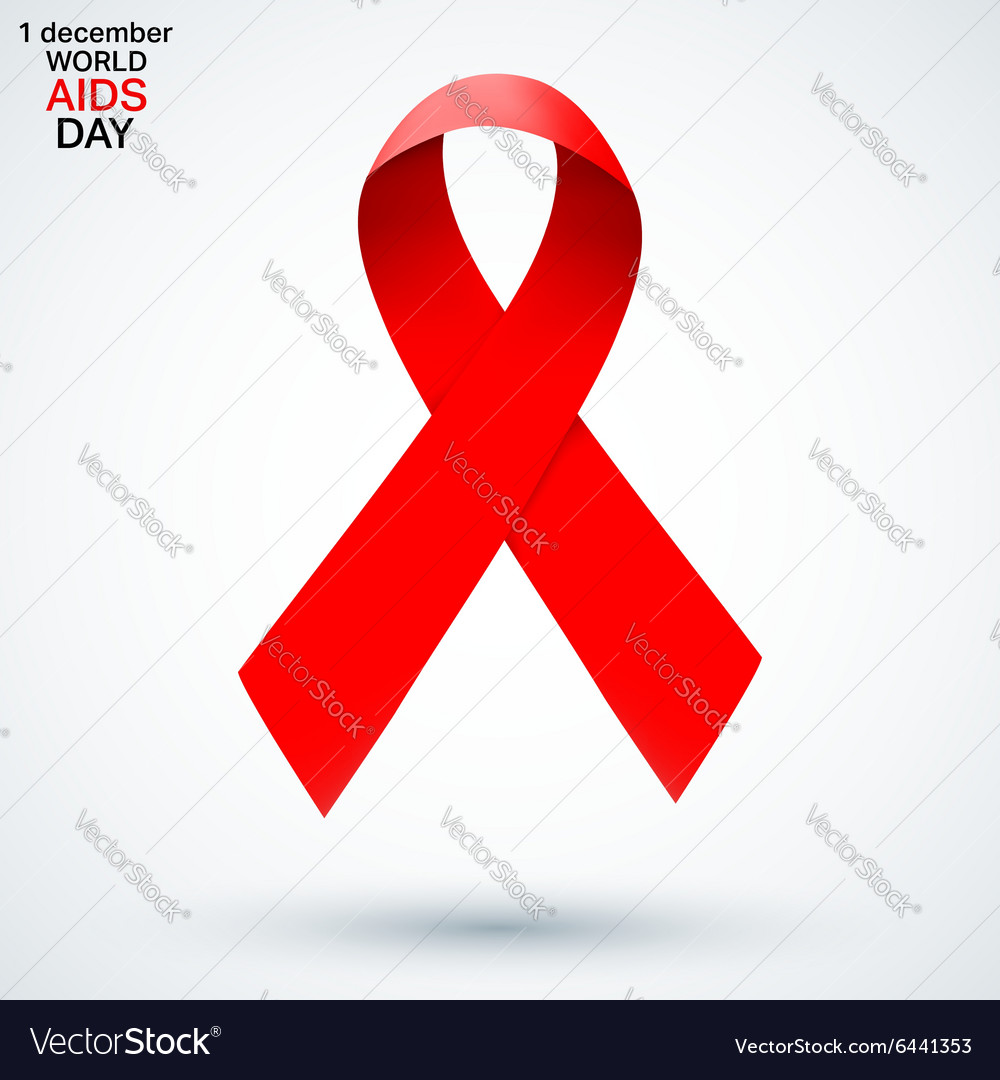 Aids ribbon symbol Royalty Free Vector Image - VectorStock