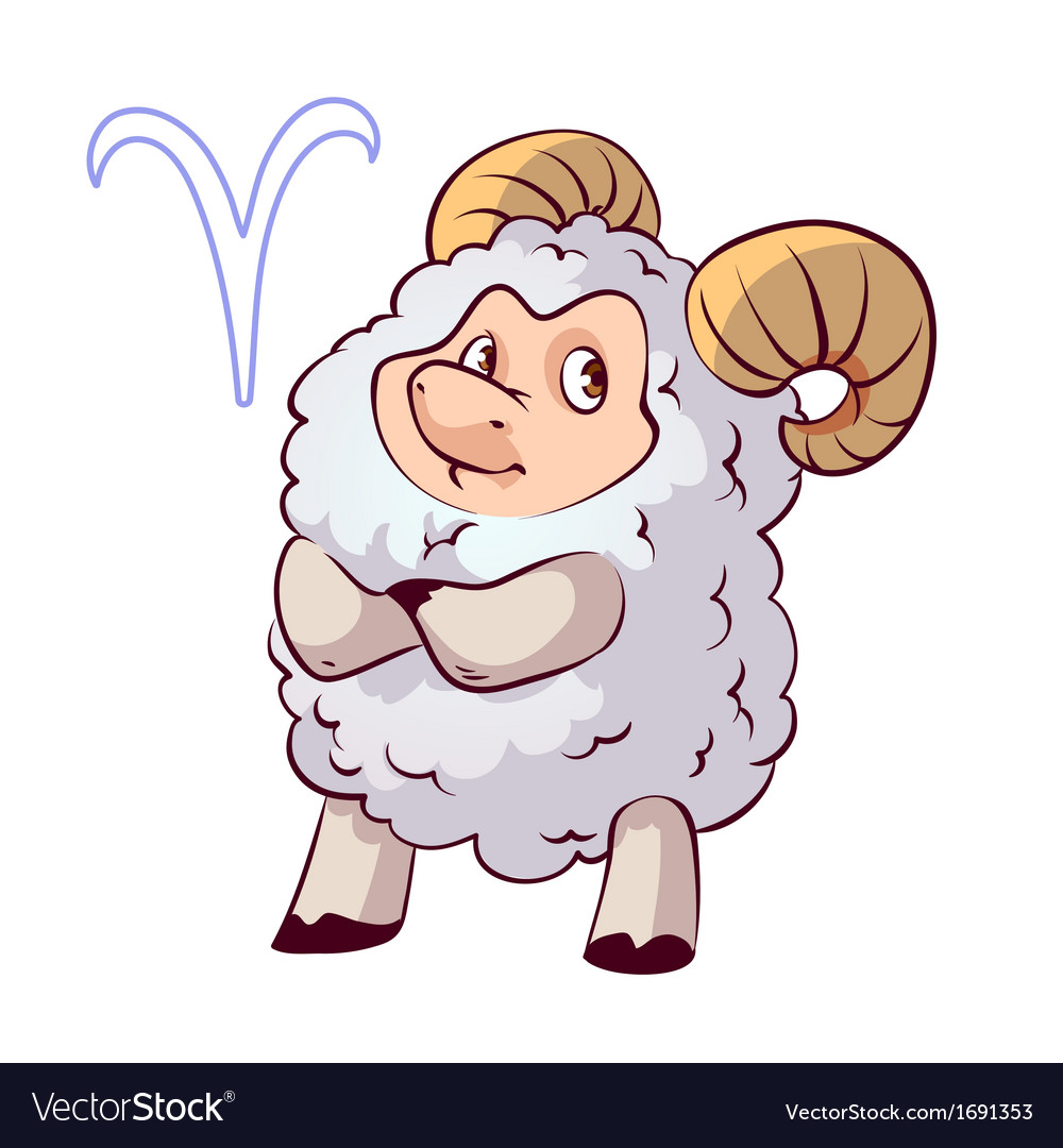 Funny aries Royalty Free Vector Image - VectorStock Funny aries Royalty Free Vector Image - VectorStock
