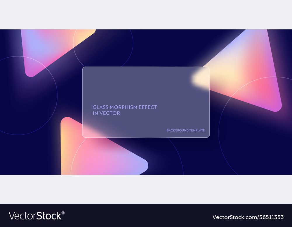 Modern glass morphism fluid gradient background Vector Image