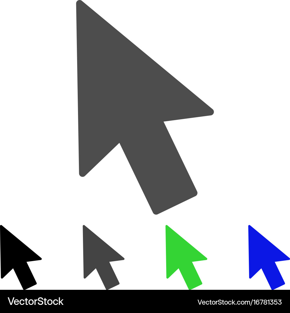Mouse cursor flat icon Royalty Free Vector Image