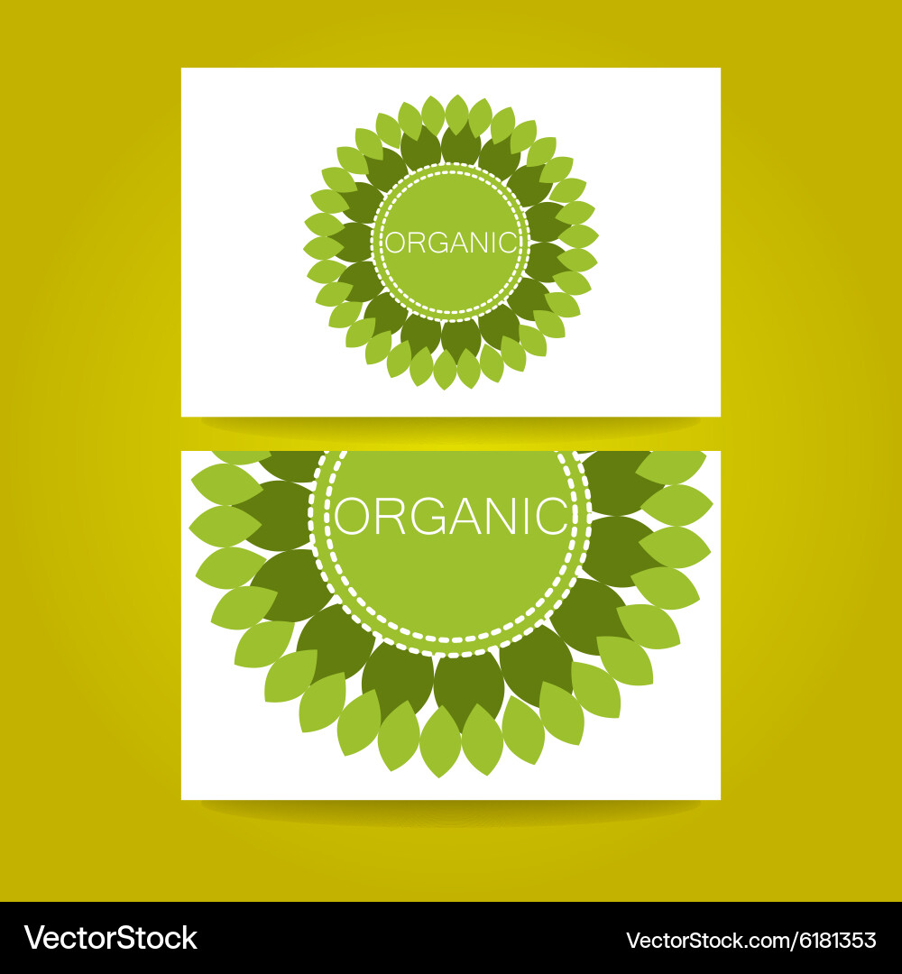 Organic logo Royalty Free Vector Image - VectorStock