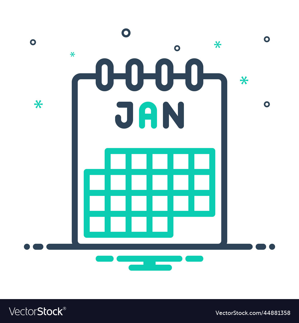 January Royalty Free Vector Image - VectorStock