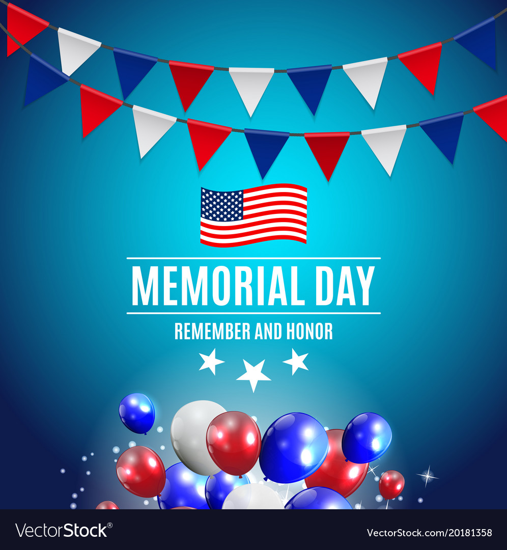 memorial day background template