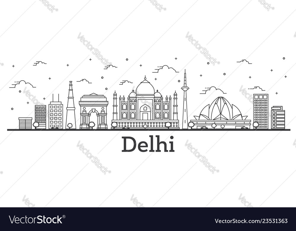 550+ Delhi Skyline Illustrations, Royalty-Free Vector Graphics & Clip Art -  iStock | New delhi skyline night, New delhi skyline