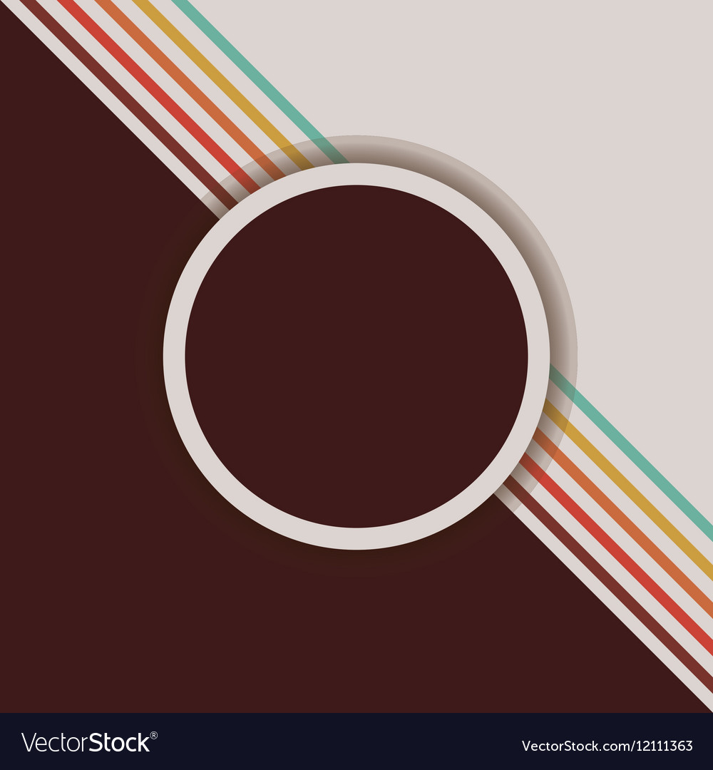 Retro background with label design Royalty Free Vector Image