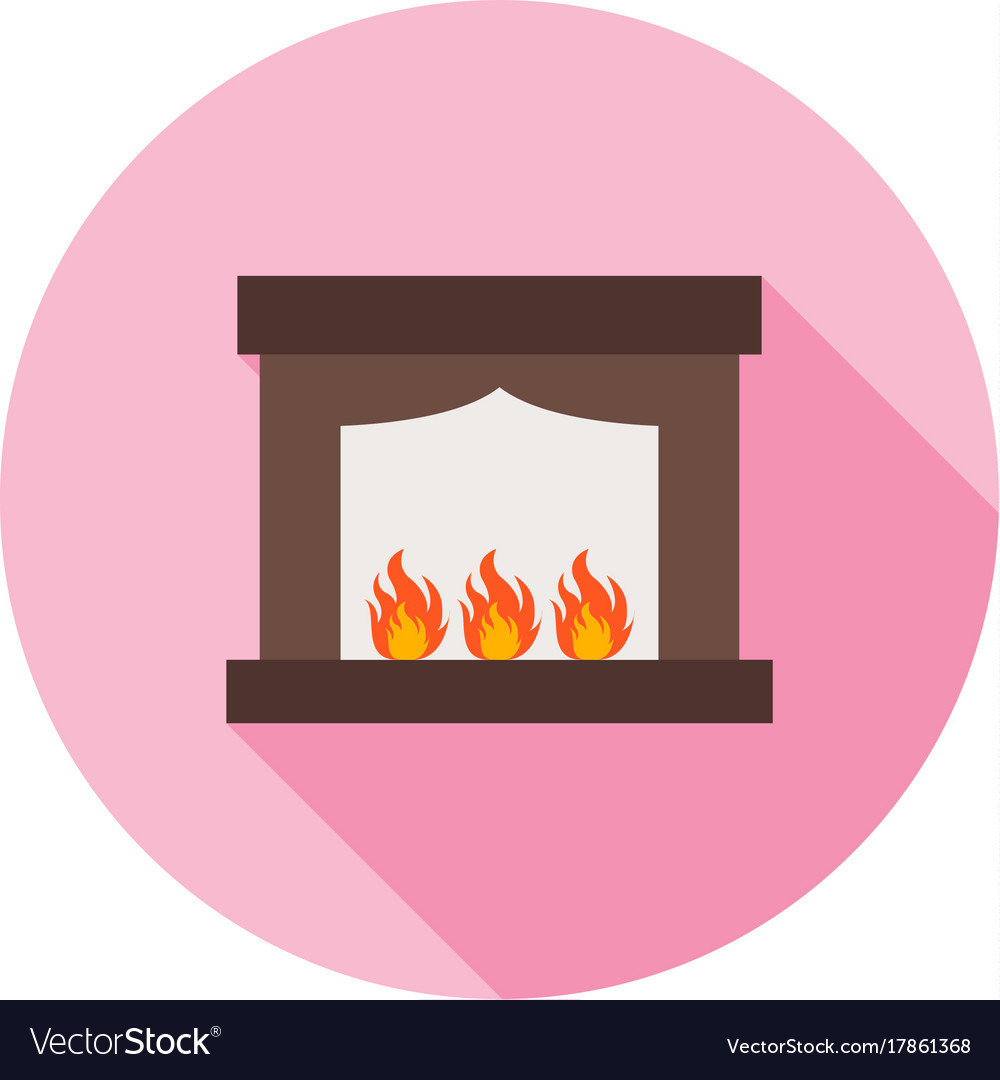 Electric Fireplace Royalty Free Vector Image Vectorstock