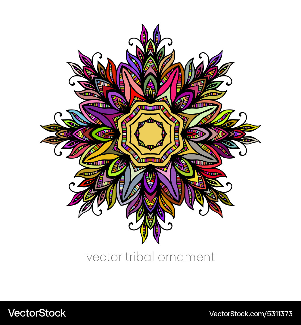 Mandala Ethnic decorative elements Royalty Free Vector Image