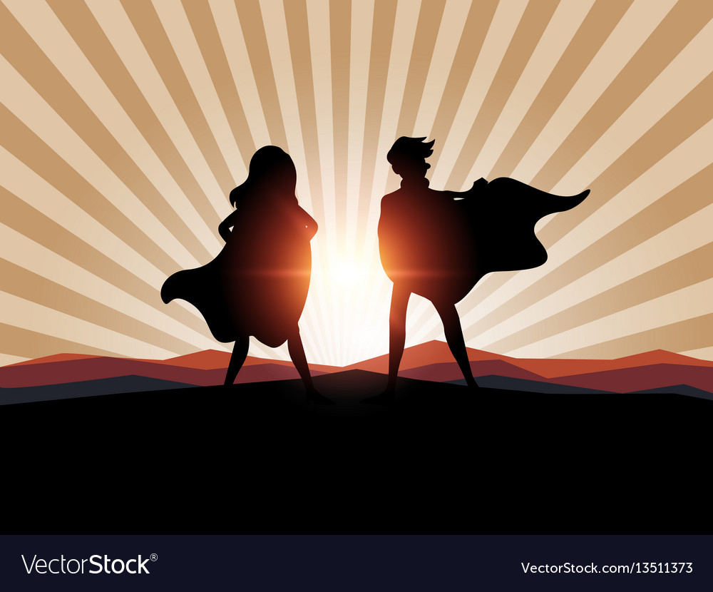 Premium Vector Woman superhero silhouette female power concept, superhero 