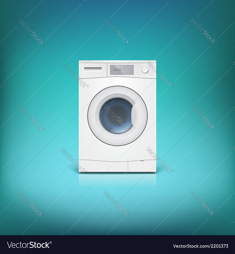 Washing machine isolated