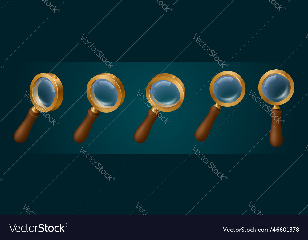 3D Lupe Analyse Stock Illustration