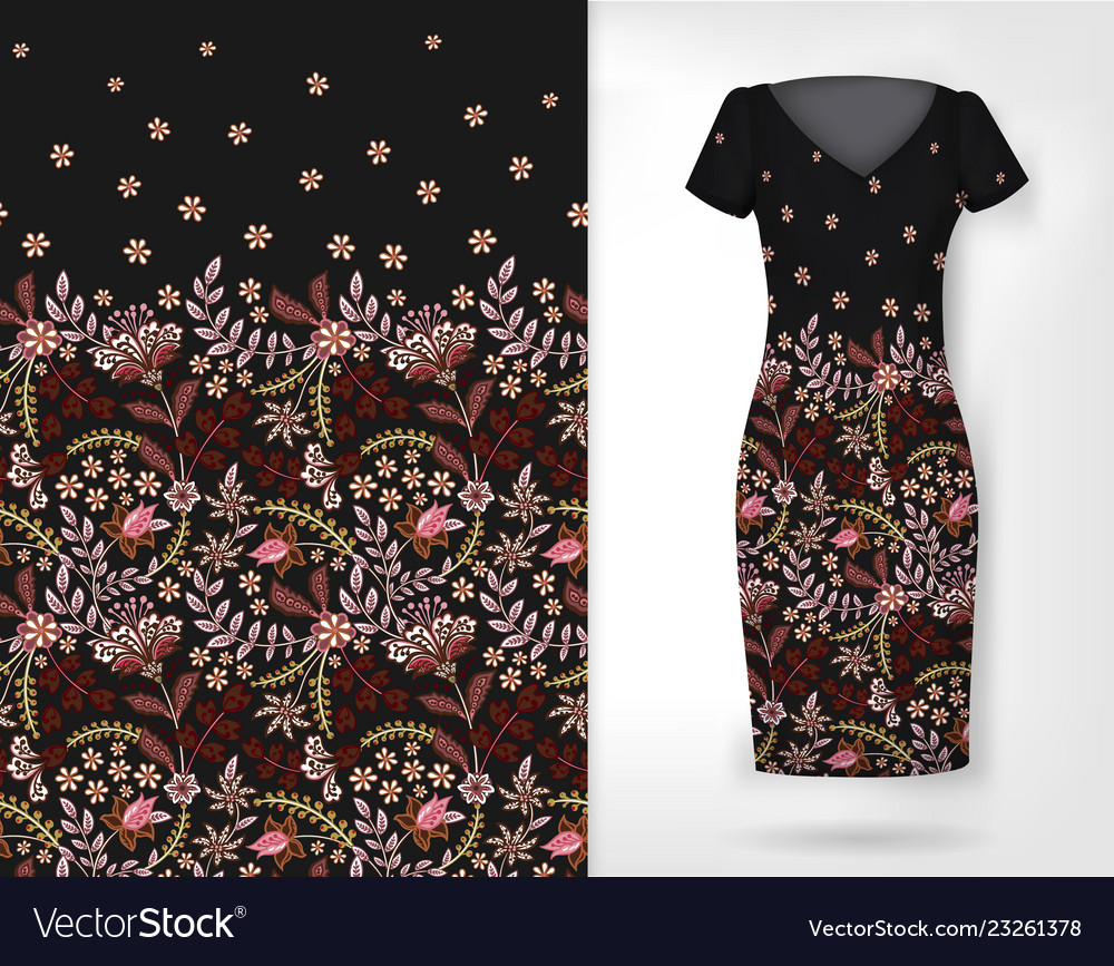 Cute pattern in small simple flowers seamless vector image Cute pattern in small simple flowers seamless