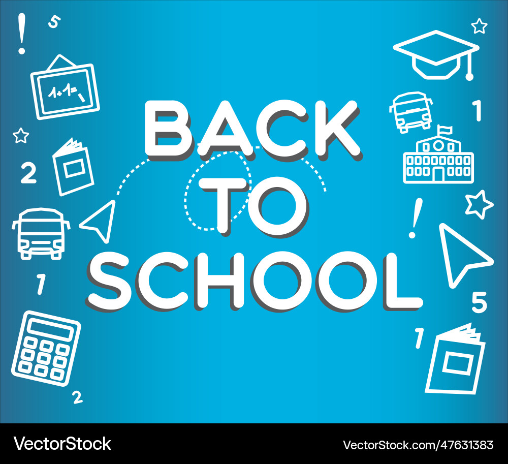 Back to school Royalty Free Vector Image - VectorStock