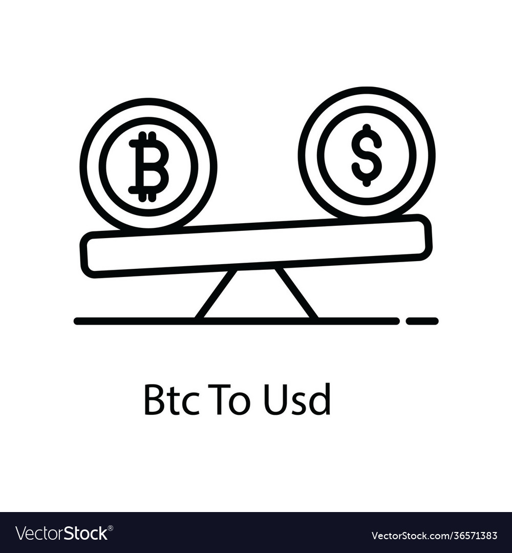 Btc To Usd Royalty Free Vector Image VectorStock btc-to-usd-royalty-free-vector-image-vectorstock