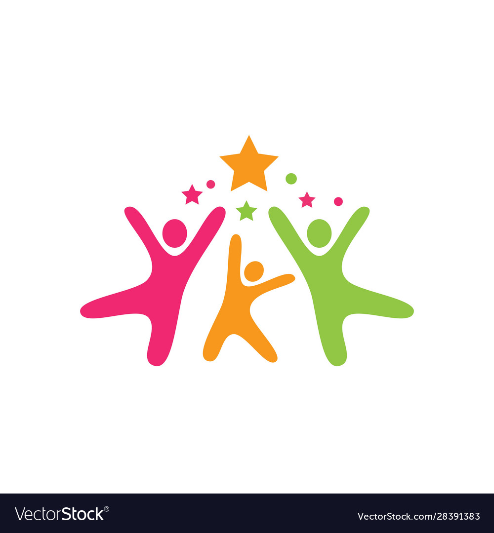 Kids Play Logo Royalty Free Vector Image - Vectorstock