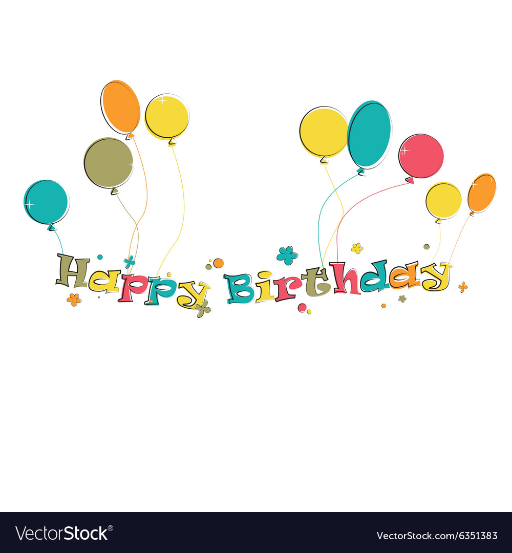 Phase Happy Birthday Royalty Free Vector Image