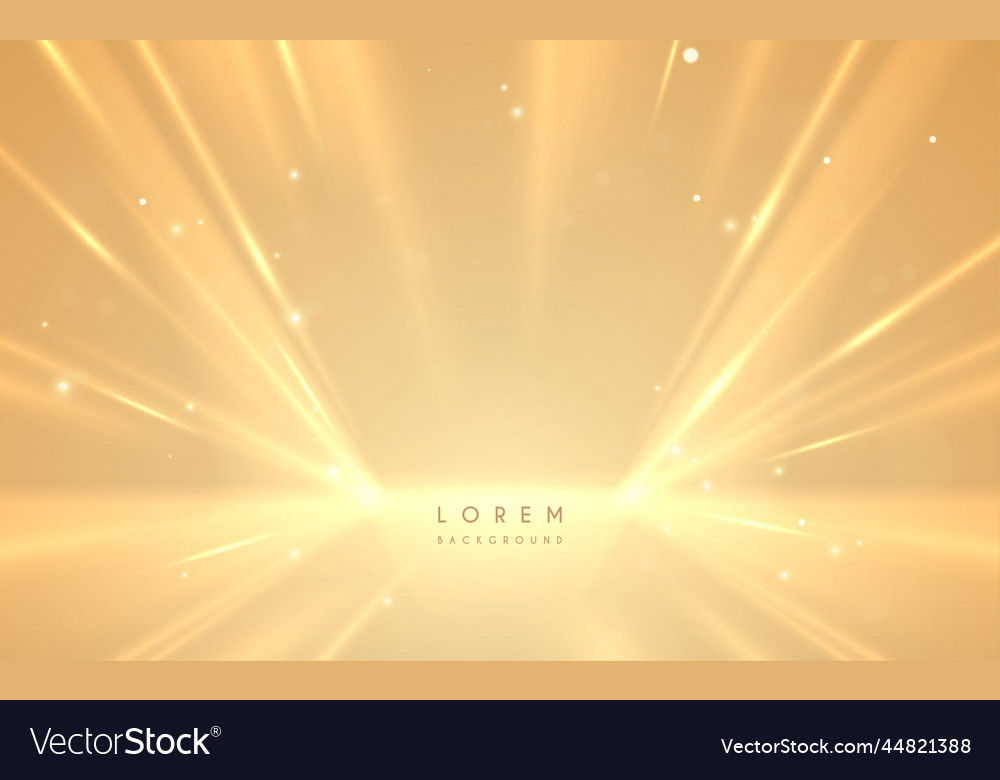 Abstract Golden Light Rays Background Royalty Free Vector