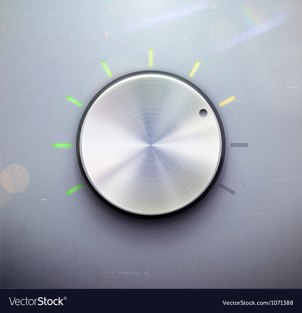 Control knob Royalty Free Vector Image - VectorStock