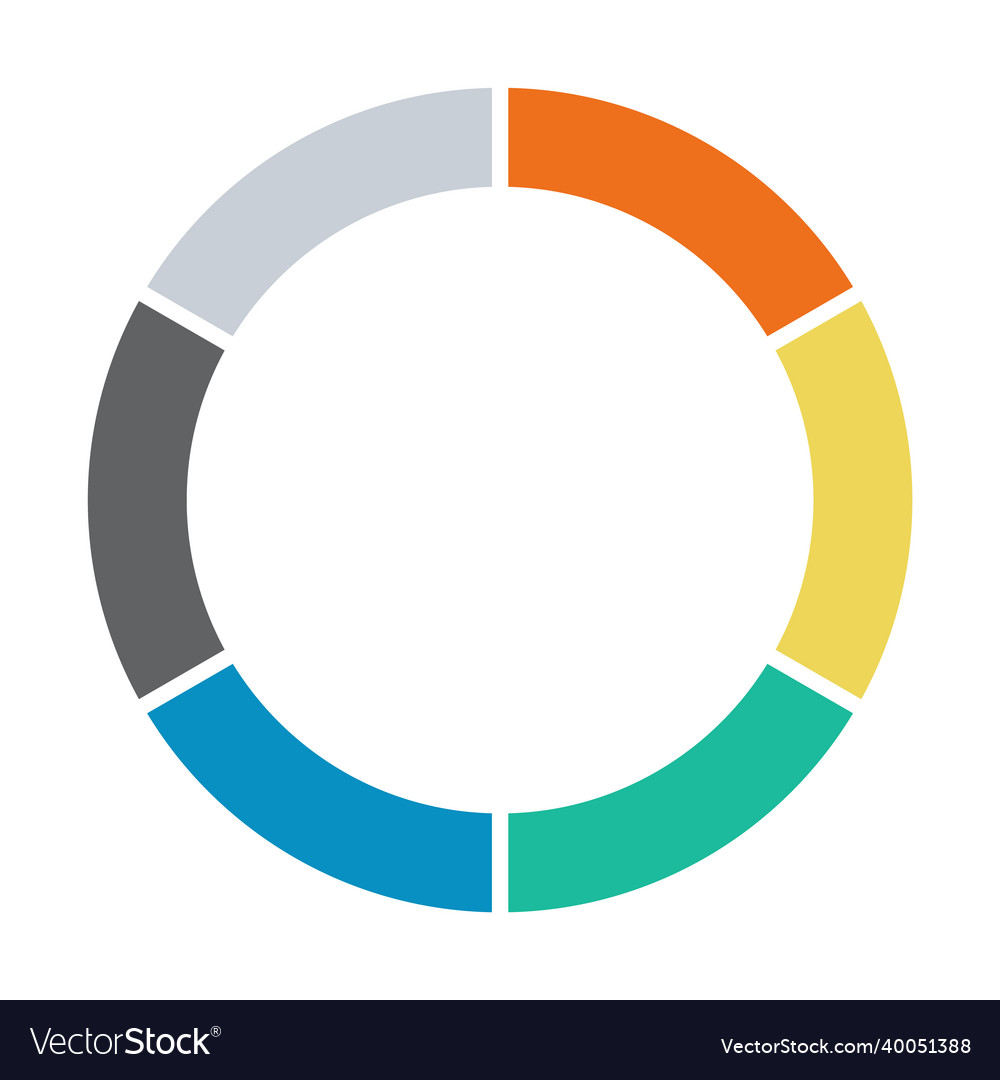 Infographic pie chart cycle presentation diagram Vector Image